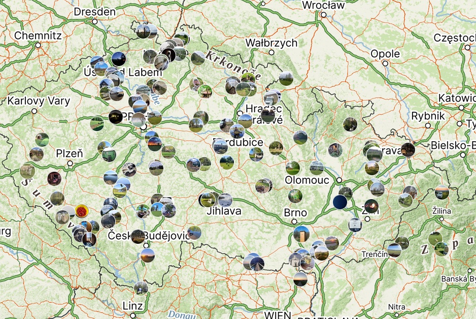 Mapa zážitků Bezkempu
